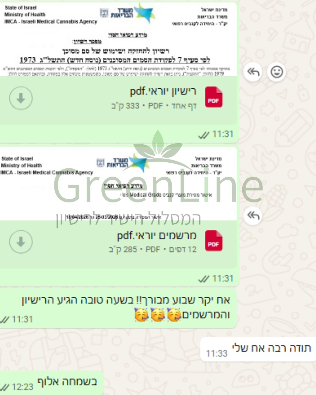 המלצת לקוח אמיתית — יוראי: תודה רבה